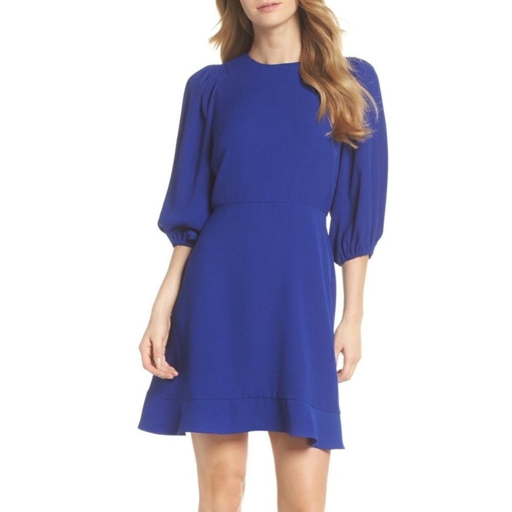 Chelsea28 Blouson Sleeve Fit & Flare Dress sz Lg